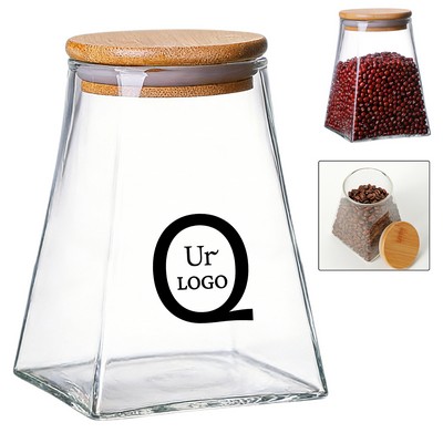 Irregular-Shaped Glass Jar