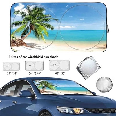 Full Color Car Sun Shade Windshield(Ocean)