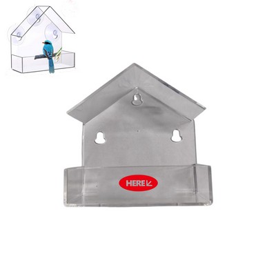 Plastic Window Bird Feeder Suction