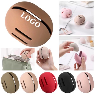 Ventilated Silicone Makeup Sponge Container