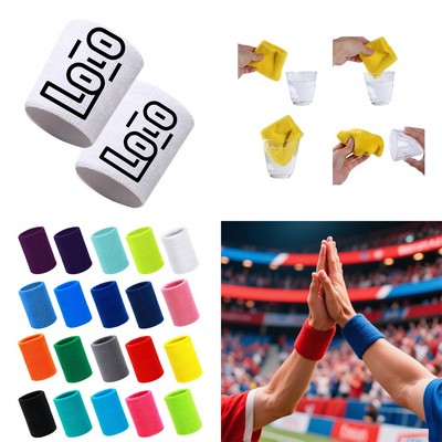 Sports sweat absorbing wristband