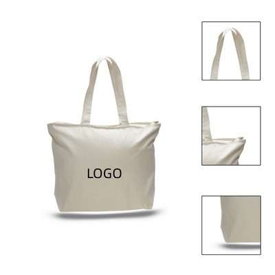 Premium Canvas Zipper Tote