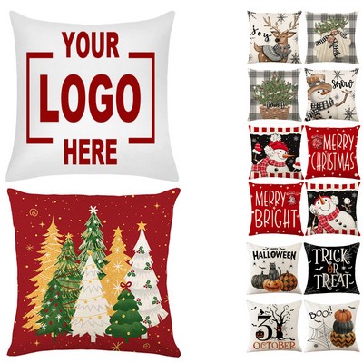 Christmas Pillowcase Sofa Cushion Without Inner Core