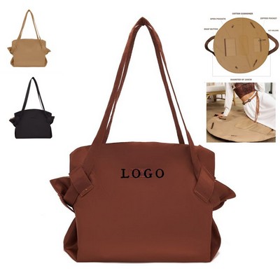 Upgraded Multifunctional Tote Diaper Bag
