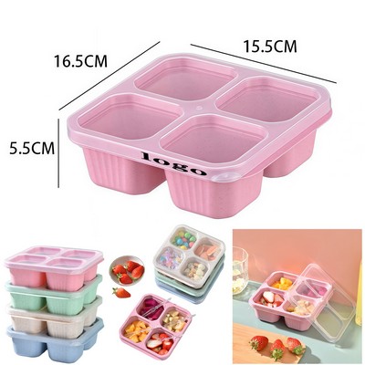 4 Compartment Snackle Box Container For Snacks And Lunch