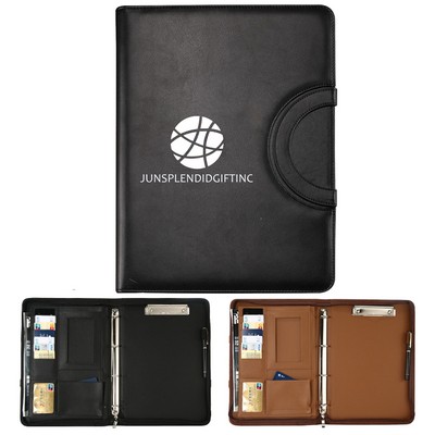 A4 Zipper Business Padfolio Organizer Handle Writing Pad Folio Letter-Sized For Journal 8.5 x 11