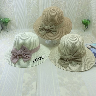 Bow Straw Hat