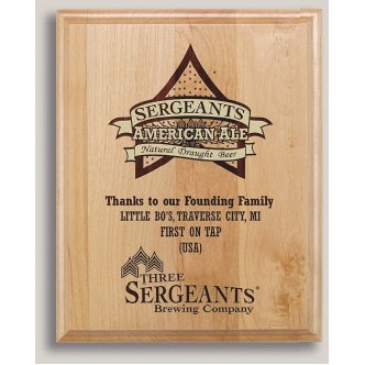 Red Alder Wood Plaque (16" x 20")