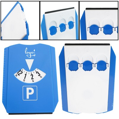 Plastic Parking Disc with Timer and Ice Scraper