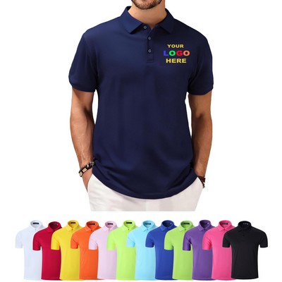 Solid Quick Dry Sports Polo Shirt