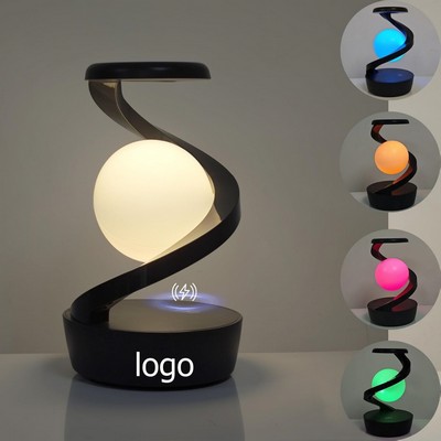 LED 360 Degree Spiral Rotating Desk Lamp with Wireless Charger