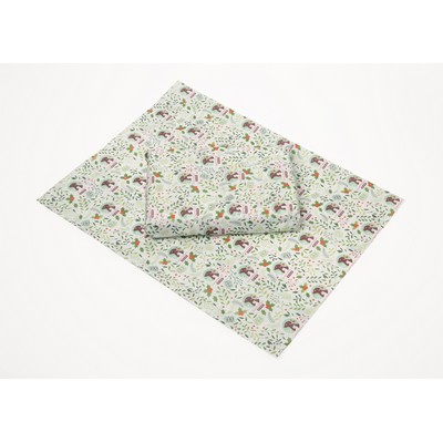 Full Color Custom White Half Sheet Tissue Paper (25" x 10")