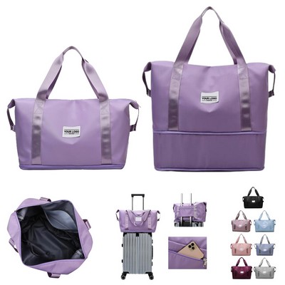 Expandable Travel Duffel Bag, Lightweight Gym Weekender Tote