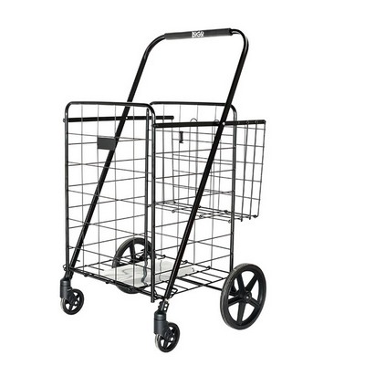 Foldable Wheeled Steel Shopping Hand Cart