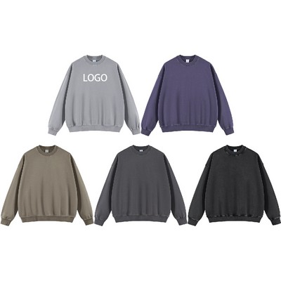 420G Pure Cotton Washed Sweatshirt