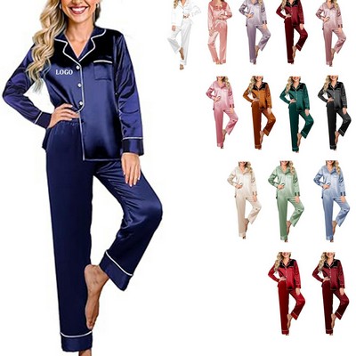 Silk Satin Pajamas Set