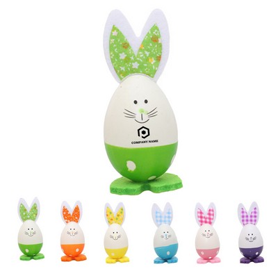 3Pcs Painted Easter Bunny Eggs (Easter Decor/Kids Activity)