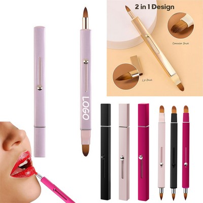 Dual-Ended Dustproof Lip Brush