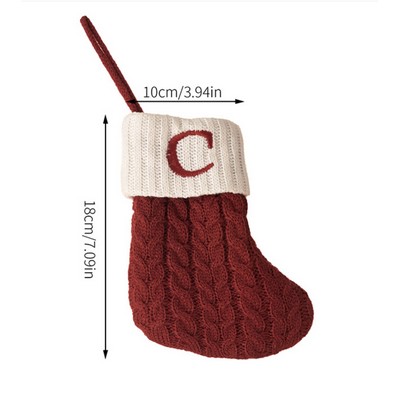 Letter Christmas Stocking Ornament