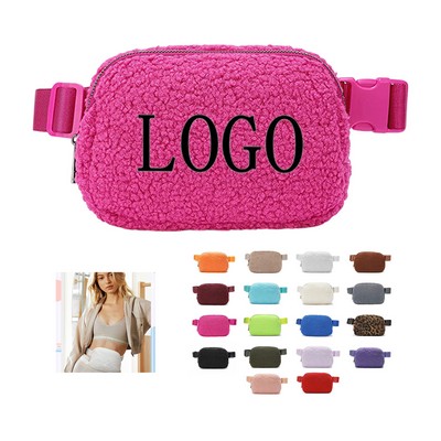 Faux Lambskin Sports Waist Pack