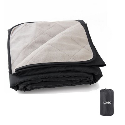 Large Outdoor Waterproof Blanket W/ Fleece