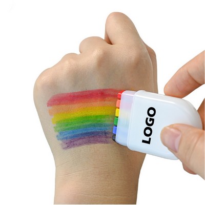 Rainbow Face Body Paint