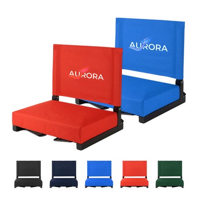 Portable Steel Frame Stadium Chair For Bleachers