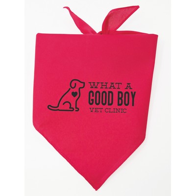Personalized Large Hot Pink Triangle Pet Bandana