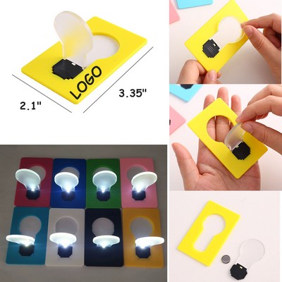 Mini LED Glow Phone Stand – Foldable Card Light