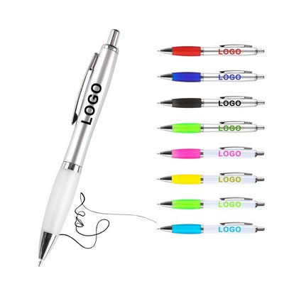 Promotional Plastic Ballpoint Pen Push Button Gourd Shaped Pen