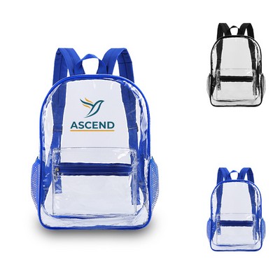 Durable Security Clear PVC Stadium Backpack