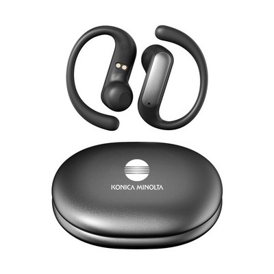 Earbuds with Ear Hooks, Bluetooth 5.4 Wireless Sport Earphones, Semi-in Ear Design for Gym/Jogging