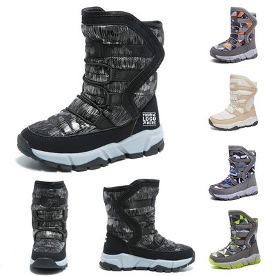Boys Outdoor Waterproof Snow Boots Soft Winter Kids Shoes