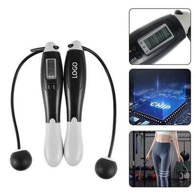 Smart Wireless Jump Rope with Weighted Steel Ball and Digital Counter for Adults