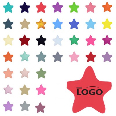 Five-pointed Star Silicone Beads for Keychain