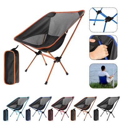 Portable Outdoor Folding Beach Chair with Tote Bag