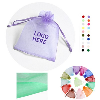4x6" Nylon Organza Drawstring Bags