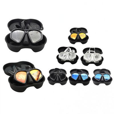 Low-Volume Unisex Snorkeling and Freediving Mask with Myopic Fit