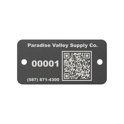 Anodized Aluminum Asset Tags