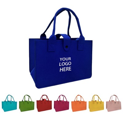 Felt Buckle Large-capacity Handbag