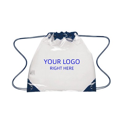 Custom Clear Drawstring Backpack