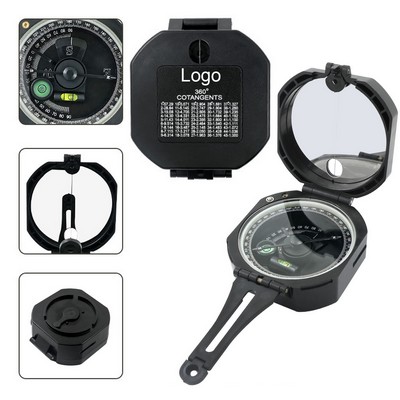 Scale 0-360 Degrees Lightweight High Precision Pocket Transit Geological Compass