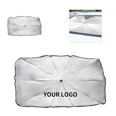 Composite Peptide Material Car Sunshade With Leather Storage Bag