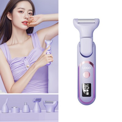 5" 1 Rechargeable Electric Razors Waterproof TYPE-C Charging Bikini Trimmer for Women