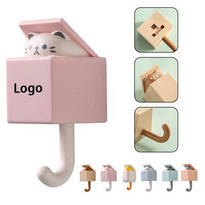 Creative Adhesive Wall Hook for Coat, Scarf, Hat