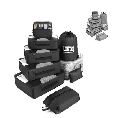 Eight Piece Travel Lightweight Luggage Storage Bag