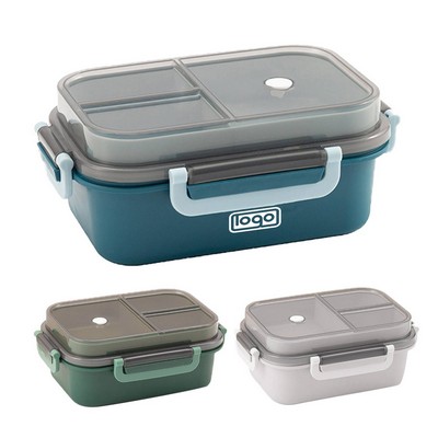 Minimalist Plastic Double-Layer Lunch Box