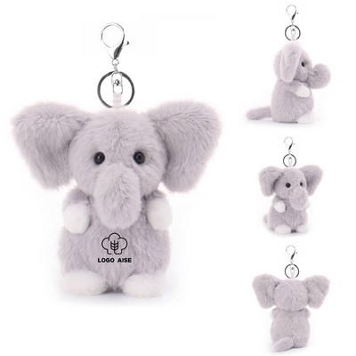 Elephant Plush Keychain