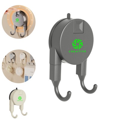 Reusable Suction Cup No Drill Double Hook