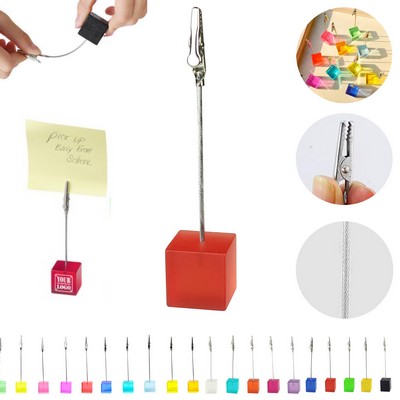 Cube Clip Memo Holder